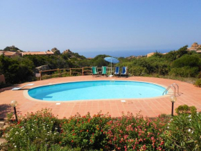 2 bedrooms house with sea view shared pool and furnished garden at Costa Paradiso 2 km away from the beach